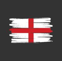 England Flagge Pinselstriche vektor