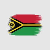 Pinselstrich der Vanuatu-Flagge. Nationalflagge vektor