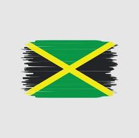 jamaica flagga penseldrag. National flagga vektor