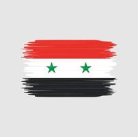 syriens flagga penseldrag. National flagga vektor