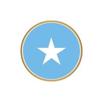 Somalia-Flagge mit goldenem Rahmen vektor