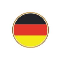 tyska flaggan med gyllene ram vektor