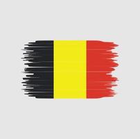 belgische flagge pinselstrich. Nationalflagge vektor