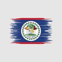 belize flagge pinselstrich. Nationalflagge vektor