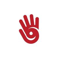 handlogo mit nummer 9 für art company vektor