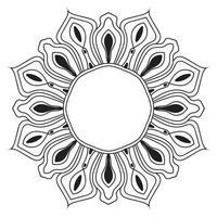 süße Mandalas. dekorative runde Doodle-Blume isoliert auf weißem Hintergrund. geometrische dekorative Ornamente im ethnisch-orientalischen Stil. vektor