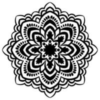 süße Mandalas. dekorative runde Doodle-Blume isoliert auf weißem Hintergrund. geometrische dekorative Ornamente im ethnisch-orientalischen Stil. vektor