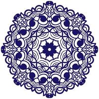 süßes buntes mandala. dekorative runde gekritzelblume lokalisiert auf weißem hintergrund. geometrische dekorative Verzierung im ethnischen orientalischen Stil. vektor