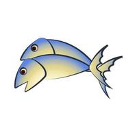 ClipArt av makrill med tecknad design vektor