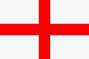 Vektorsymbol der englischen Flagge. die flagge von england vektor
