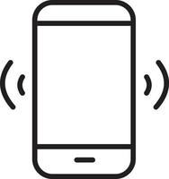ringer mobiltelefon ringer dela smartphone-ikonen vektor