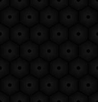 schwarzer Hintergrund mit grauen Vektorsechsecken vektor