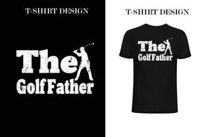 Golf-T-Shirt-Design. Golf-Vintage-T-Shirt-Design. Golf zitiert T-Shirt-Design. vektor