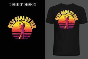 golf t-shirt design. vintage golftröja design. vintage t-shirt design vektor