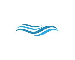 Wellenwasser Logo Strand Vektor