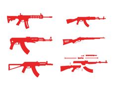 Pistole Vektor Symbolvorlagen
