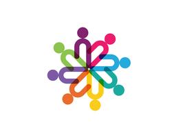 Gemeinschaftspflege Logo Vorlage Vektor Icon