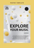 målsida mall webbplats presentation digital marknadsföring platt design start evenemang fest musik vektor