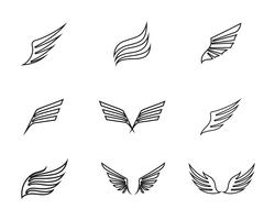 Wing Logo und Symbol Geschäftsvorlage