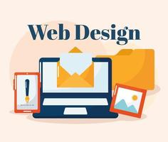 Webdesign-Poster vektor