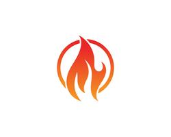 Feuer Flamme Logo Template Vektor-Symbol Öl, Gas und Energie-Logo vektor