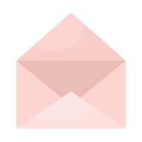 Umschlag offen von rosa Farbe