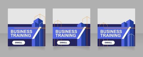 Business-Training-Web-Banner-Design-Vorlage vektor