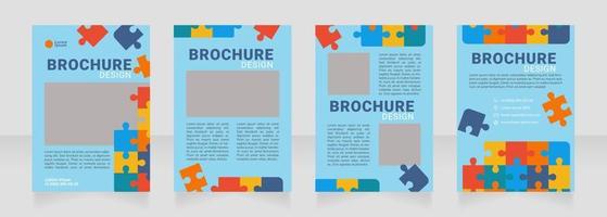geist entwickeln schule leere broschüre design vektor
