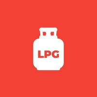 Lpg-Tank, Vektorsymbol für Gasflaschen vektor