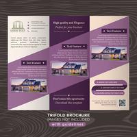 Business Fold-Broschüre vektor