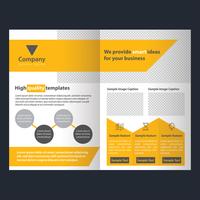 Yellow Business Flyer Broschyr vektor