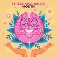 Monat des Stressbewusstseins vektor