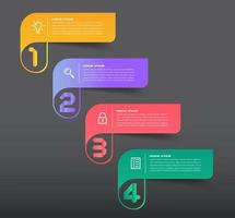 modern text rutmall, infographics banner vektor