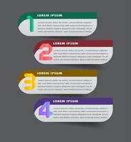 modern text rutmall, infographics banner vektor