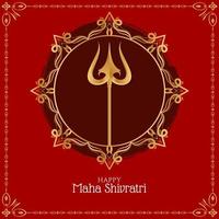 Happy Maha Shivratri Hintergrunddesign vektor