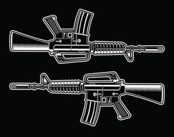 M16-Gewehr-Vektorillustration vektor