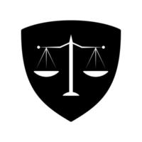 Logodesign der Anwaltskanzlei vektor