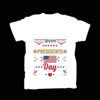 Happy President Day T-Shirt-Design vektor