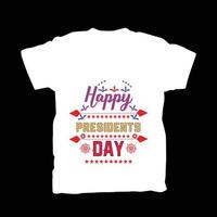 Happy President Day T-Shirt-Design vektor