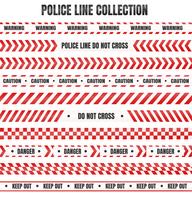 Rot-weißes Polizeiband Zur Warnung vor gefährlichen Bereichen