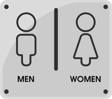 Men and Women Toilet icon themes Das sieht einfach und modern aus. Vektor-Illustration. vektor