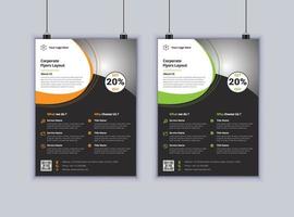 Business-Flyer-Design-Vektor-Vorlage modernes Layout-Design Unternehmens-Flyer-Design vektor