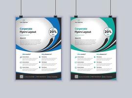 Business-Flyer-Design-Vektor-Vorlage modernes Layout-Design Unternehmens-Flyer-Design vektor