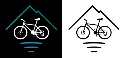Mountainbike-Logo-Vektor-Illustration