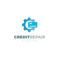 Kredit-Reparatur-Logo vektor