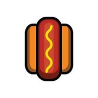 ein Vektor-Hot-Dog-Symbol vektor