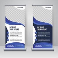 Corporate Rollup- oder X-Banner-Designvorlage vektor