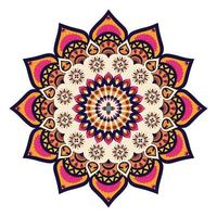 Vektor-Blumen-Mandala. vintage dekorative elemente. islam, arabisch, indisch, marokkanisch, spanien, türkisch, pakistan vektor