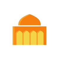 Moschee flache Symbol. Ramadan Kareem vektor