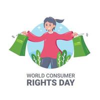 World Consumer Rights Day illustration vektor